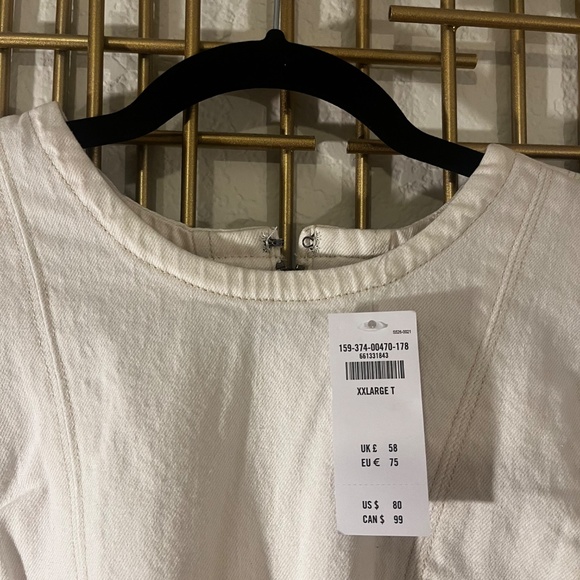 The A&F Mila High-Neck Denim Mini Dress - Picture 4 of 4